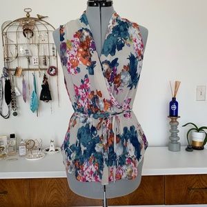 Sunday in Brooklyn Mock Wrap Blouse